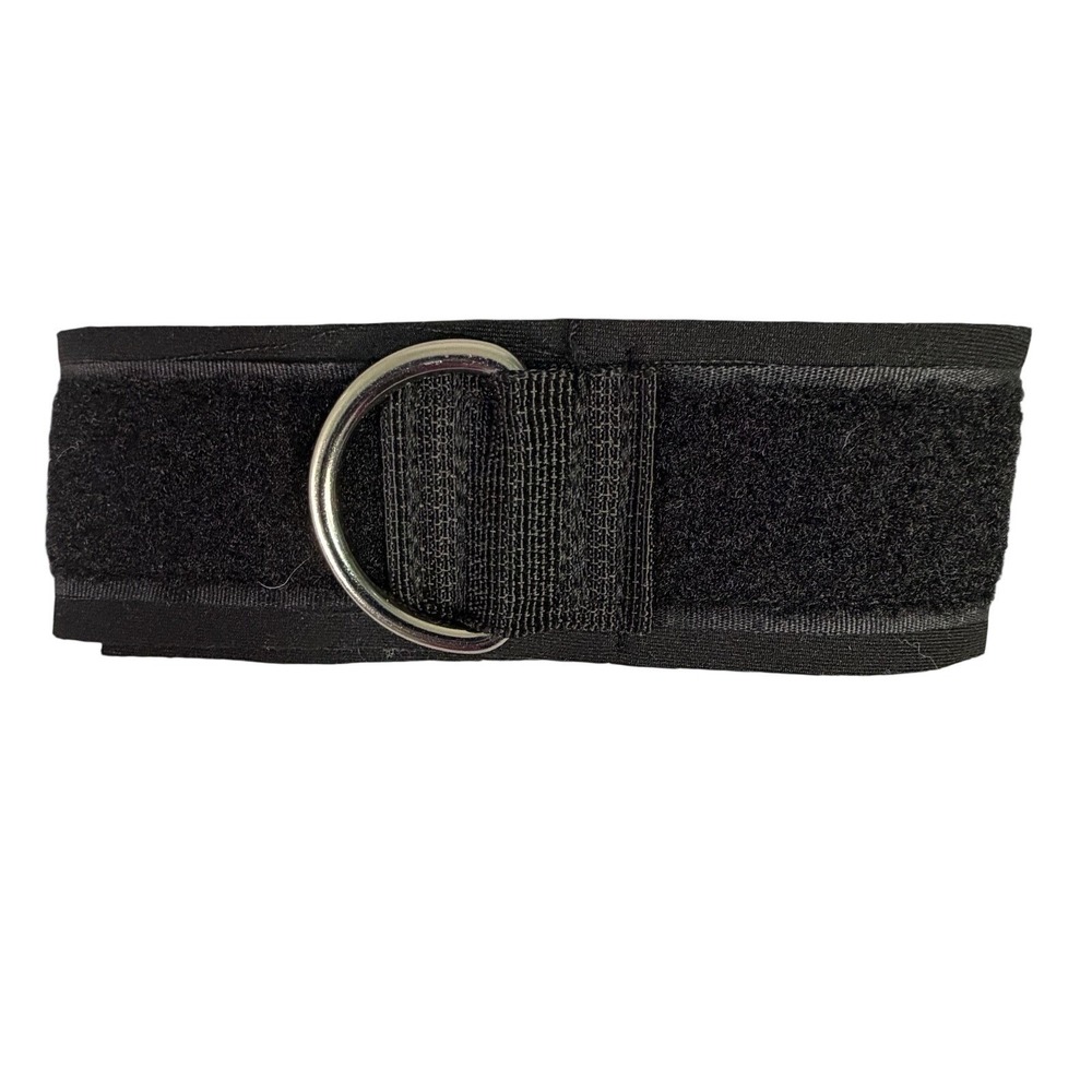 Black Adjustable Ankle Strap D‎ Ring Gym Fitness Workout Exercise Accessory